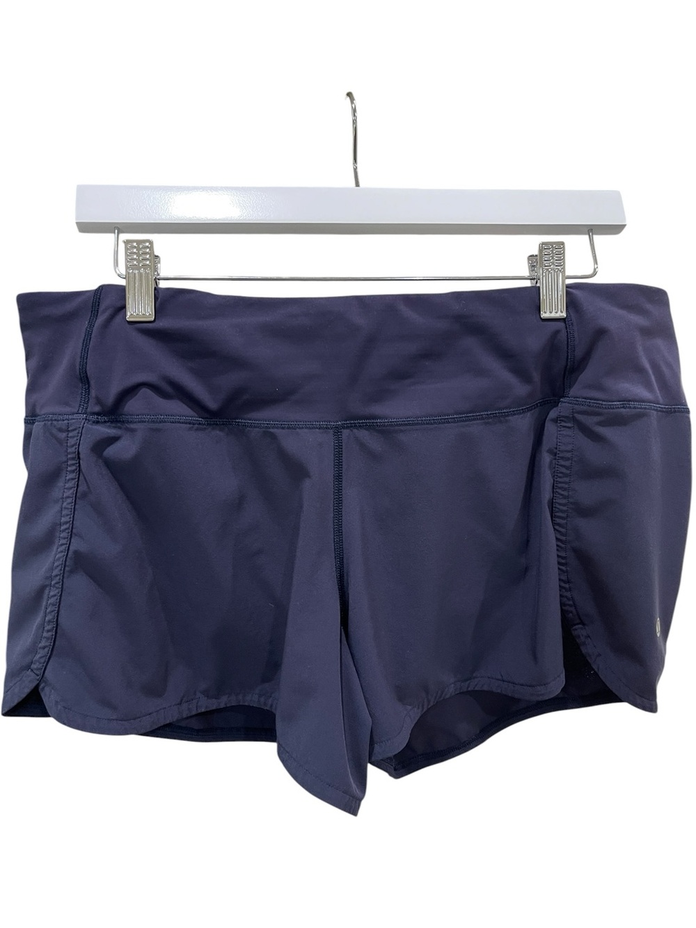 Lululemon Run Times Short 4” Inseam SZ 12 Navy Blue